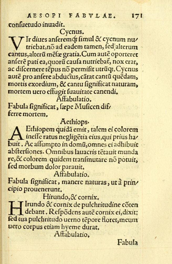 Scan 0175 of Aesopi Phrygis fabellae græce & latine