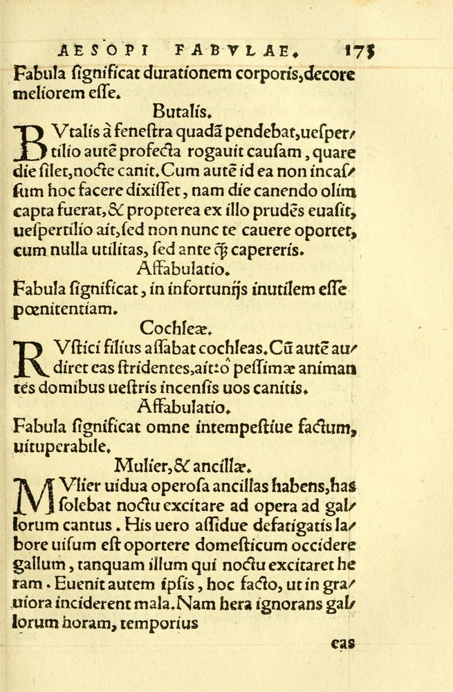 Scan 0177 of Aesopi Phrygis fabellae græce & latine