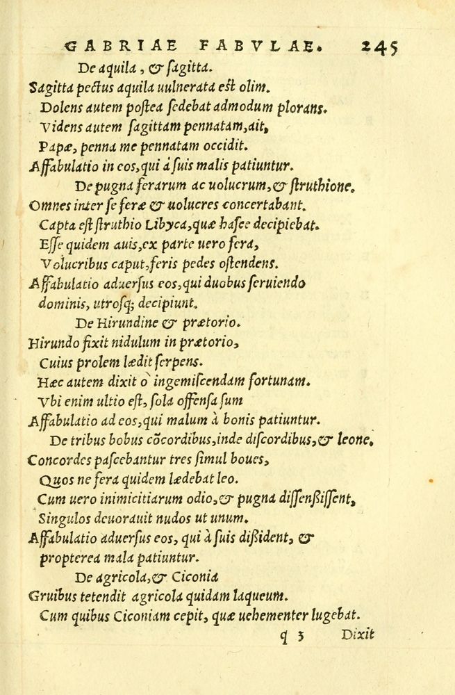 Scan 0249 of Aesopi Phrygis fabellae græce & latine