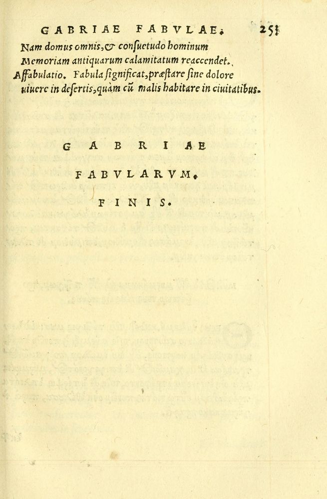 Scan 0257 of Aesopi Phrygis fabellae græce & latine