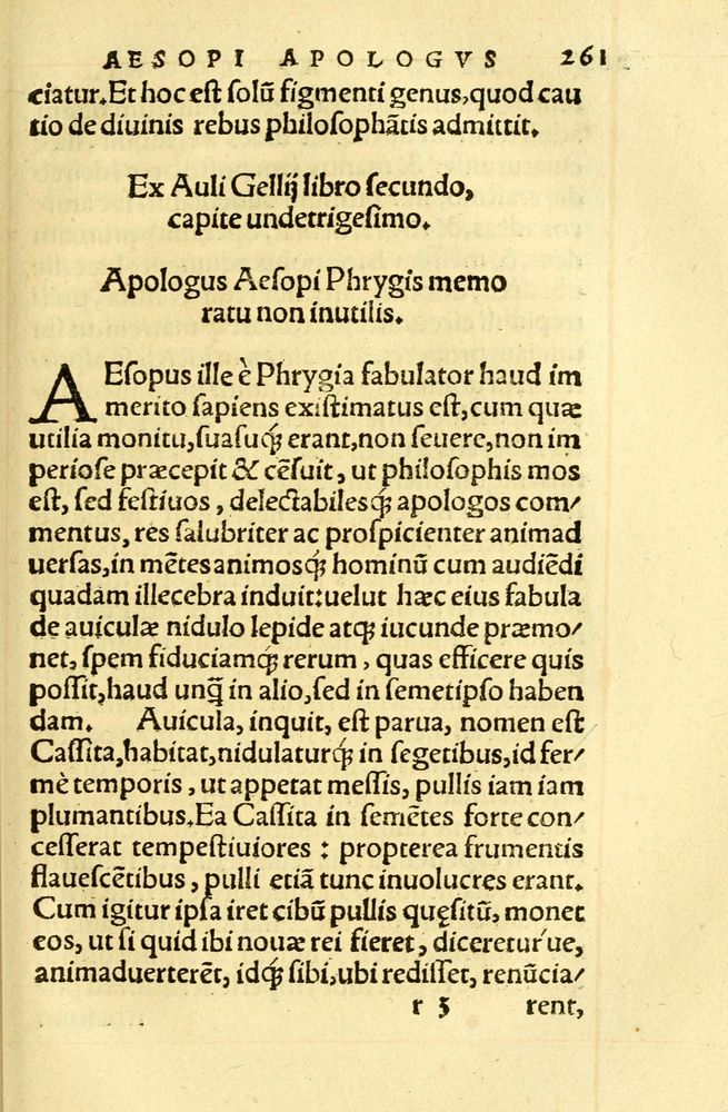 Scan 0265 of Aesopi Phrygis fabellae græce & latine