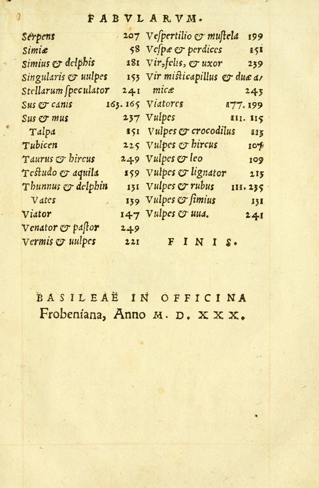 Scan 0371 of Aesopi Phrygis fabellae græce & latine