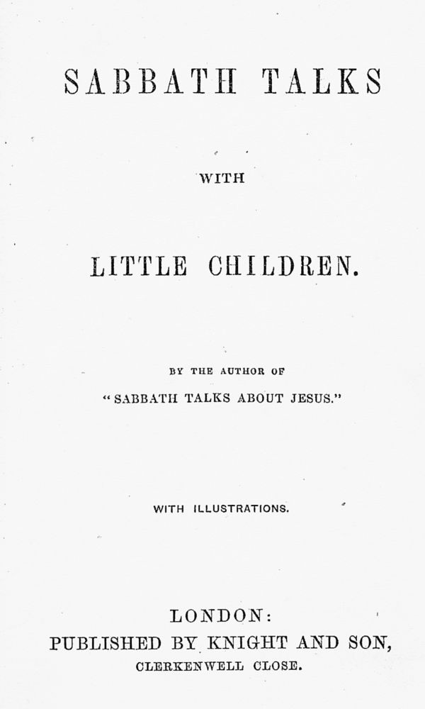 Scan 0005 of Sabbath talks with little children