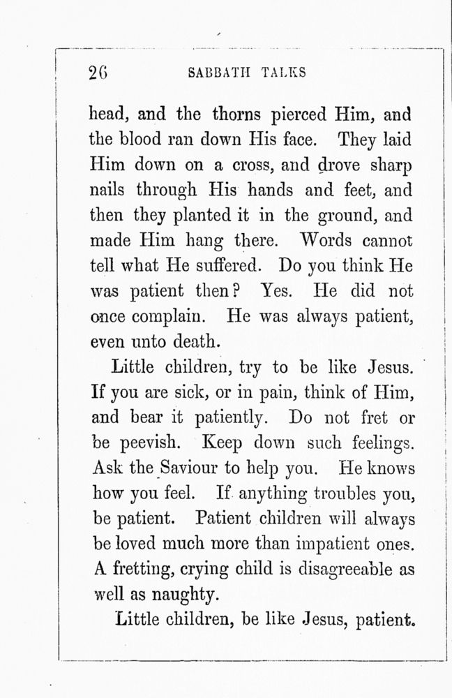 Scan 0030 of Sabbath talks about Jesus
