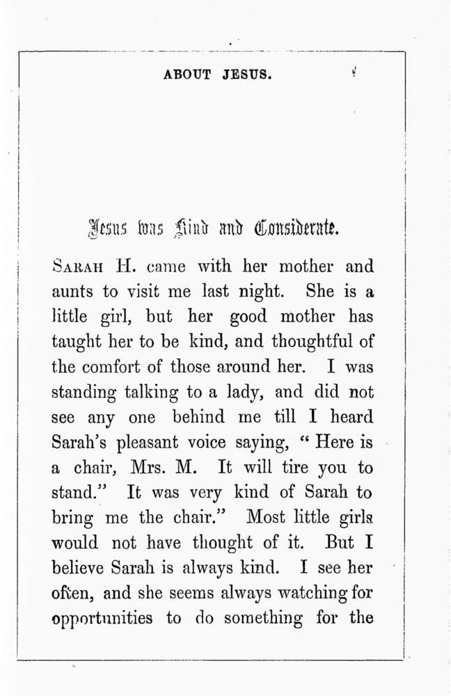 Scan 0057 of Sabbath talks about Jesus