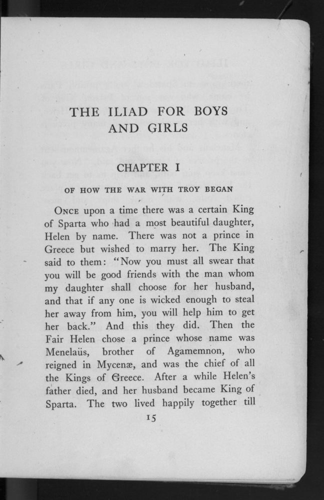 Scan 0019 of The Iliad for boys and girls