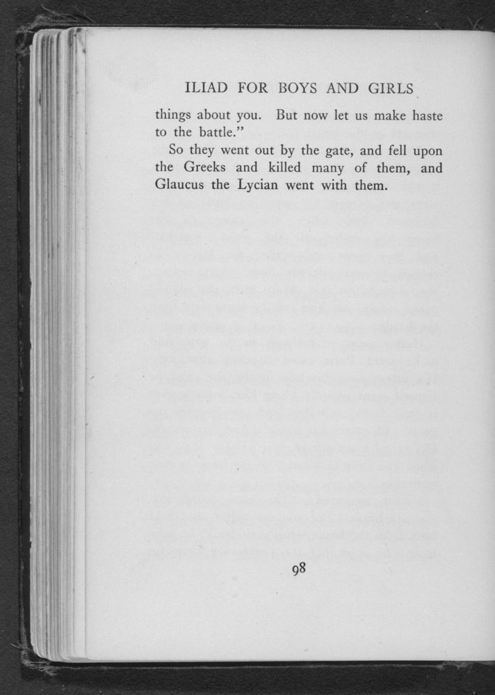 Scan 0104 of The Iliad for boys and girls