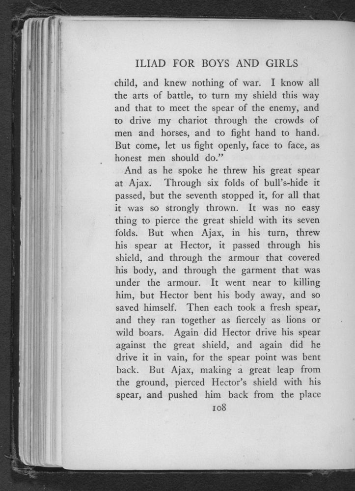 Scan 0114 of The Iliad for boys and girls