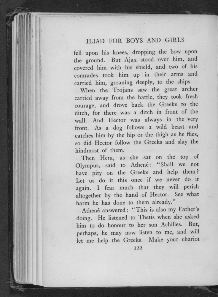 Scan 0130 of The Iliad for boys and girls