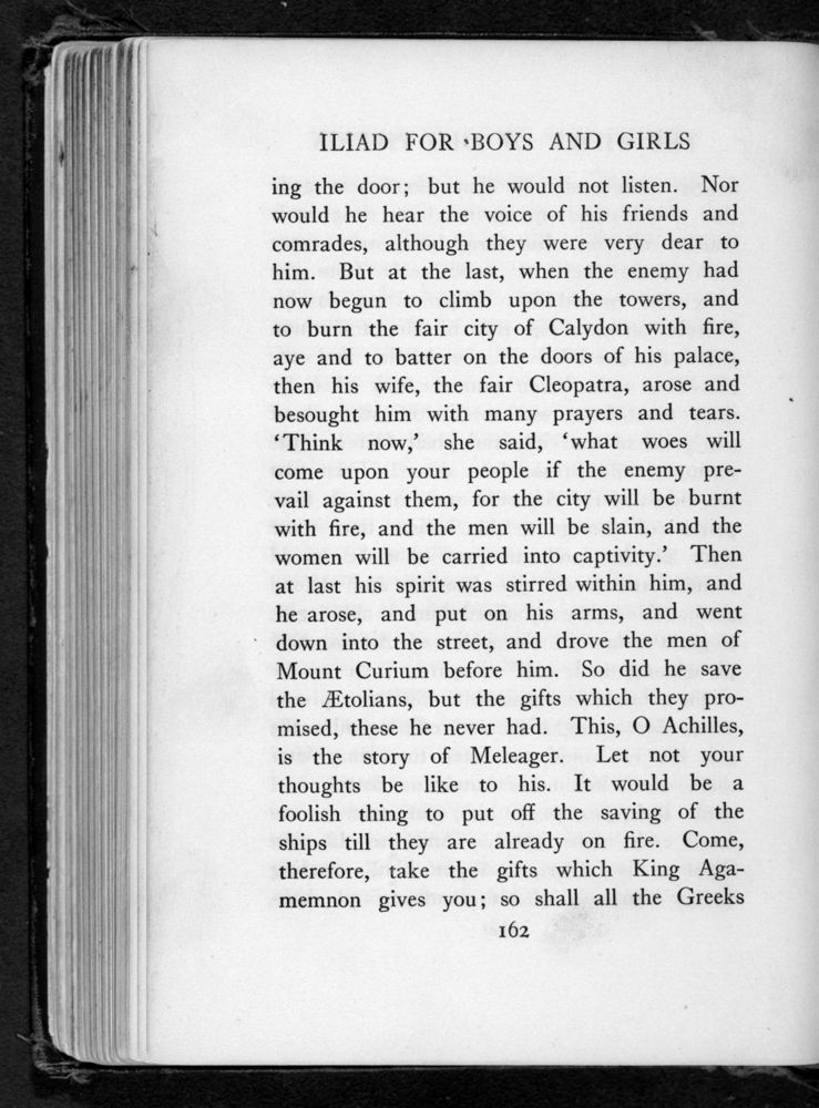 Scan 0172 of The Iliad for boys and girls