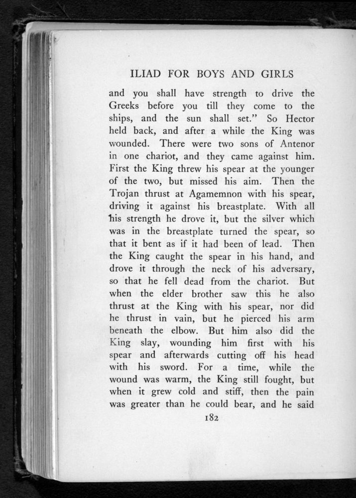 Scan 0194 of The Iliad for boys and girls