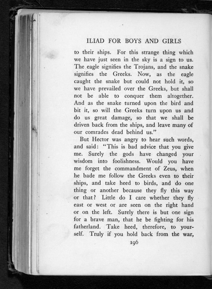 Scan 0210 of The Iliad for boys and girls