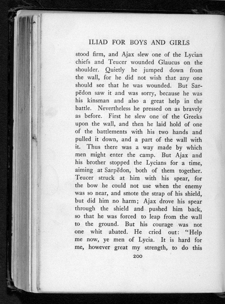 Scan 0214 of The Iliad for boys and girls