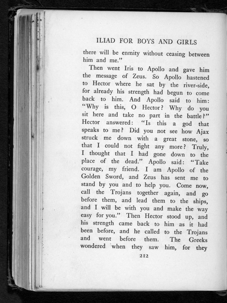 Scan 0226 of The Iliad for boys and girls