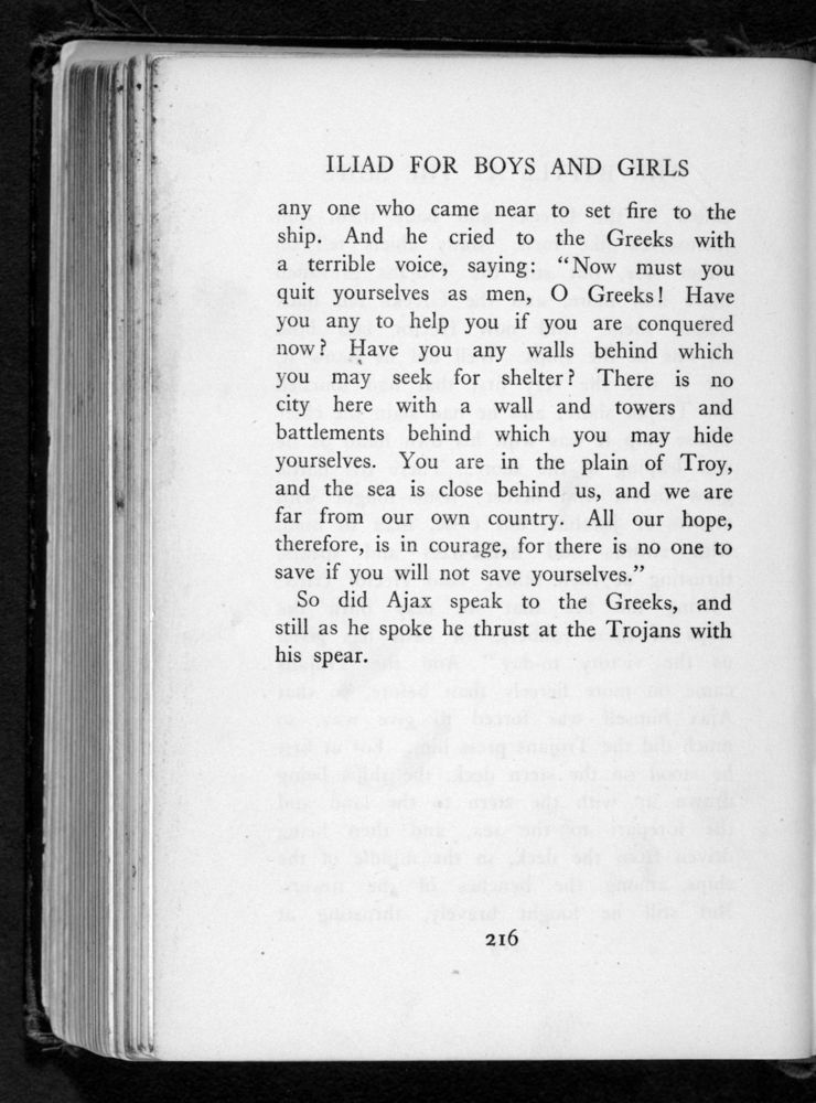 Scan 0232 of The Iliad for boys and girls