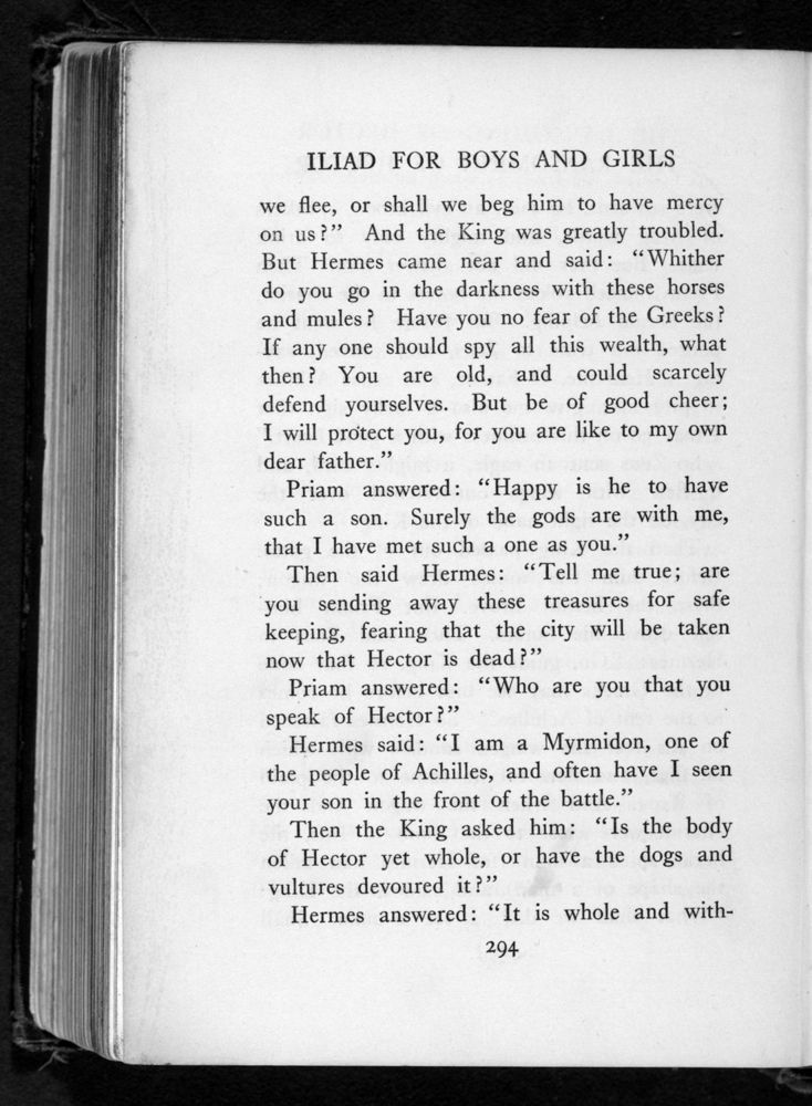 Scan 0320 of The Iliad for boys and girls