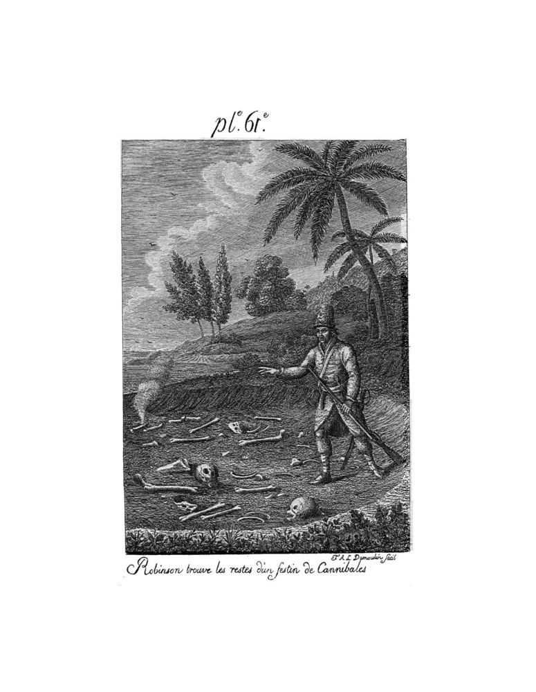 Scan 0127 of Collection de cent-cinquante gravures représentant et formant une suite non interrompue des voyages et aventures surprenantes de Robinson Crusoé