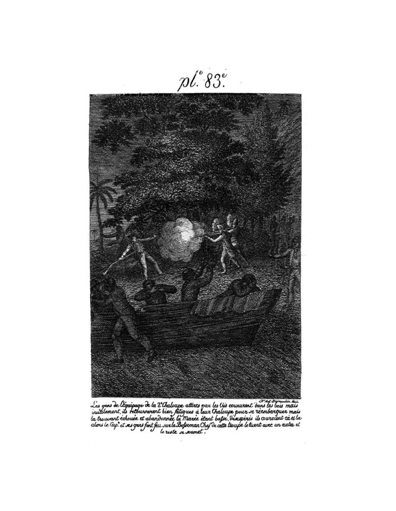Scan 0171 of Collection de cent-cinquante gravures représentant et formant une suite non interrompue des voyages et aventures surprenantes de Robinson Crusoé