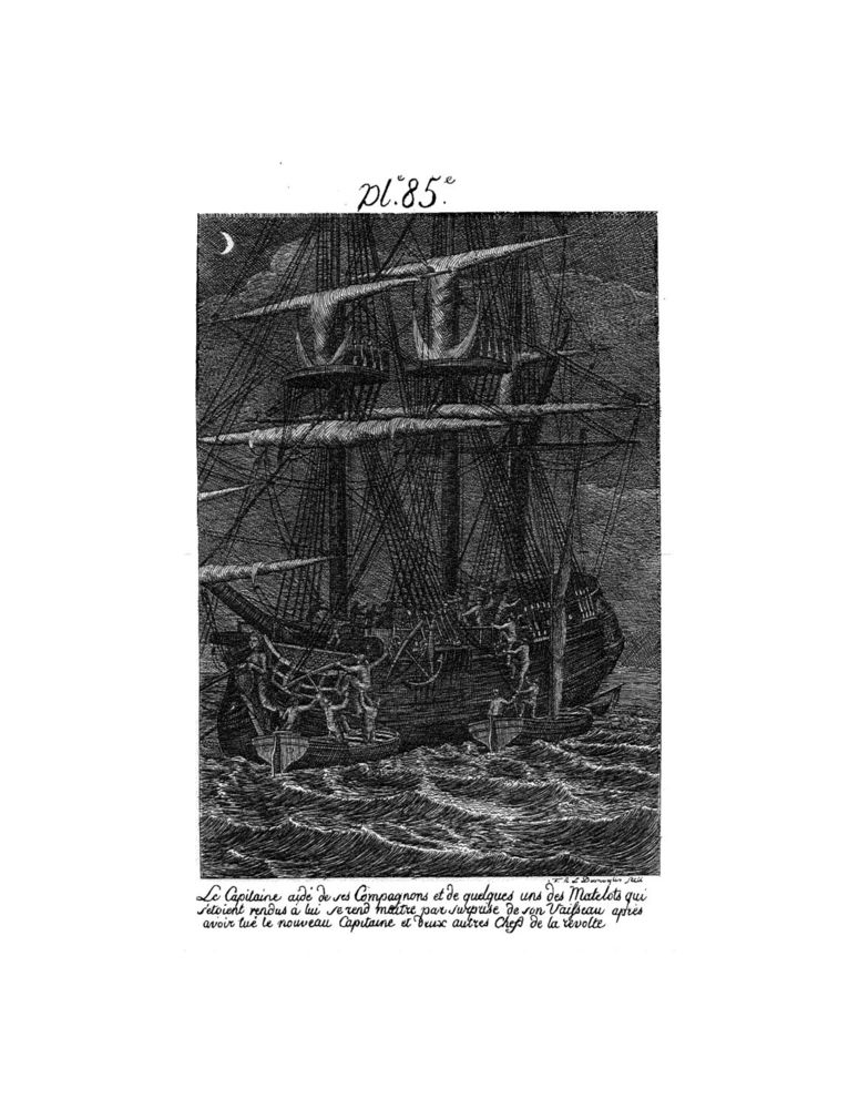 Scan 0175 of Collection de cent-cinquante gravures représentant et formant une suite non interrompue des voyages et aventures surprenantes de Robinson Crusoé