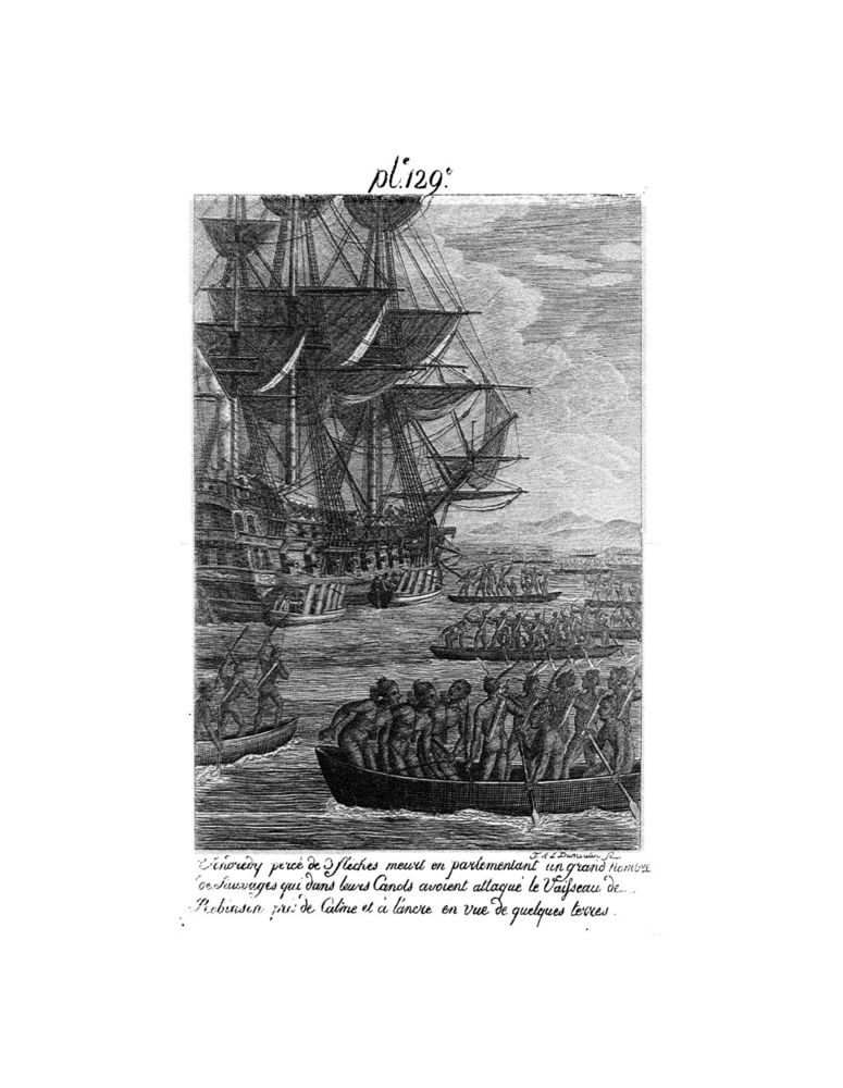 Scan 0263 of Collection de cent-cinquante gravures représentant et formant une suite non interrompue des voyages et aventures surprenantes de Robinson Crusoé