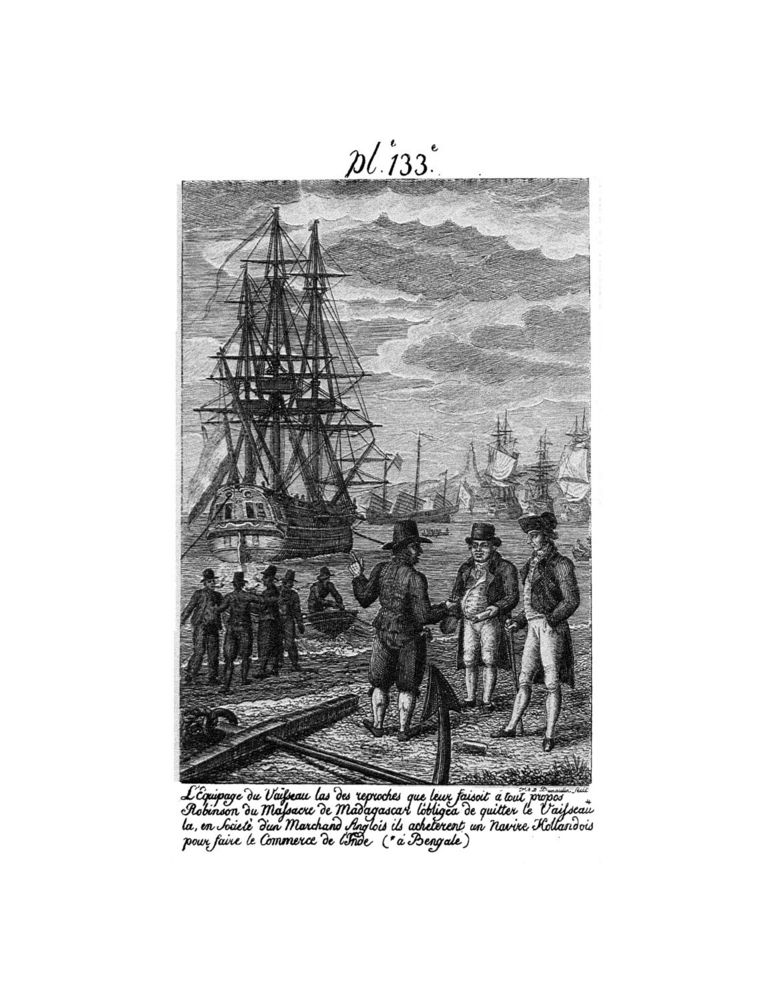Scan 0271 of Collection de cent-cinquante gravures représentant et formant une suite non interrompue des voyages et aventures surprenantes de Robinson Crusoé