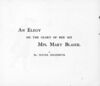 Thumbnail 0003 of An elegy on the glory of her sex, Mrs. Mary Blaize