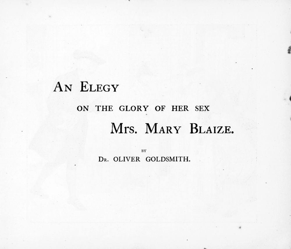 Scan 0003 of An elegy on the glory of her sex, Mrs. Mary Blaize