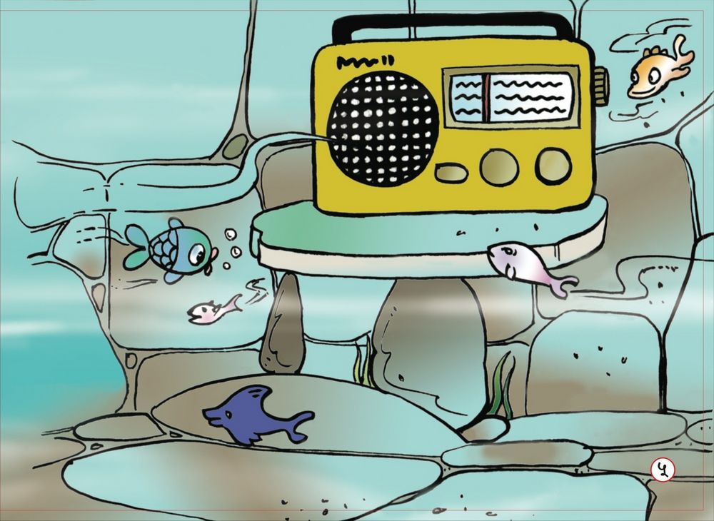 Scan 0007 of Grandpa Fish and the radio