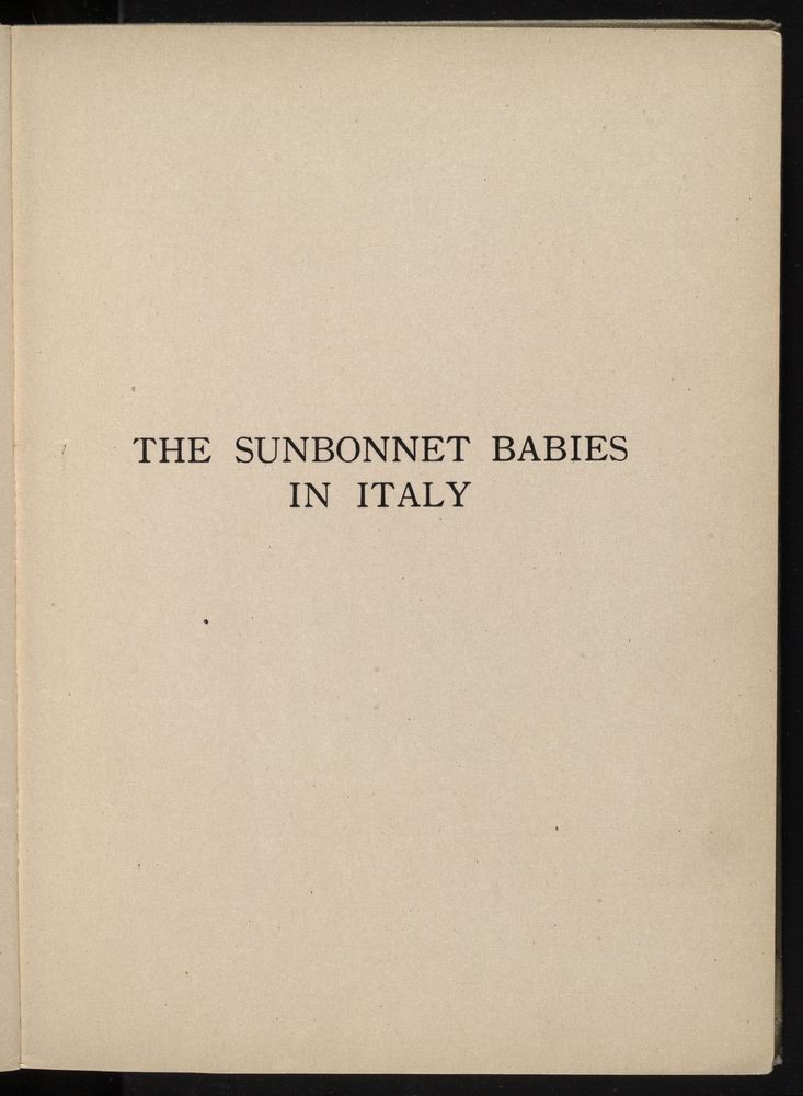 Scan 0007 of The sunbonnet babies in Italy