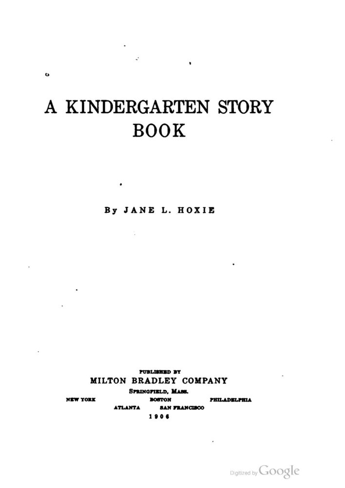 Scan 0009 of A kindergarten story book
