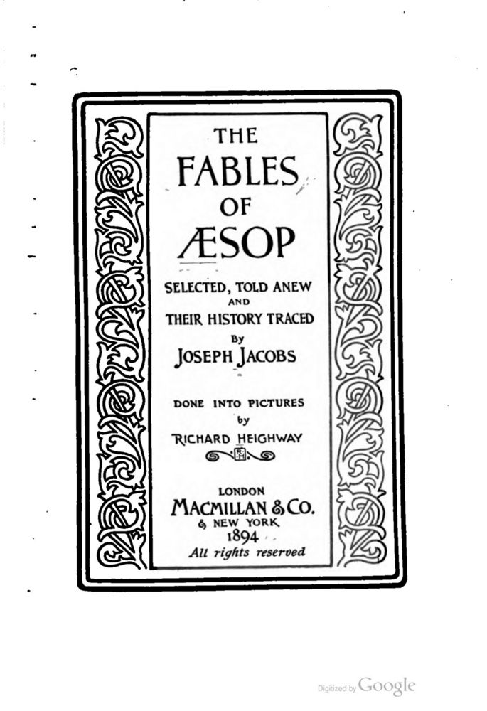 Scan 0011 of The fables of Æsop