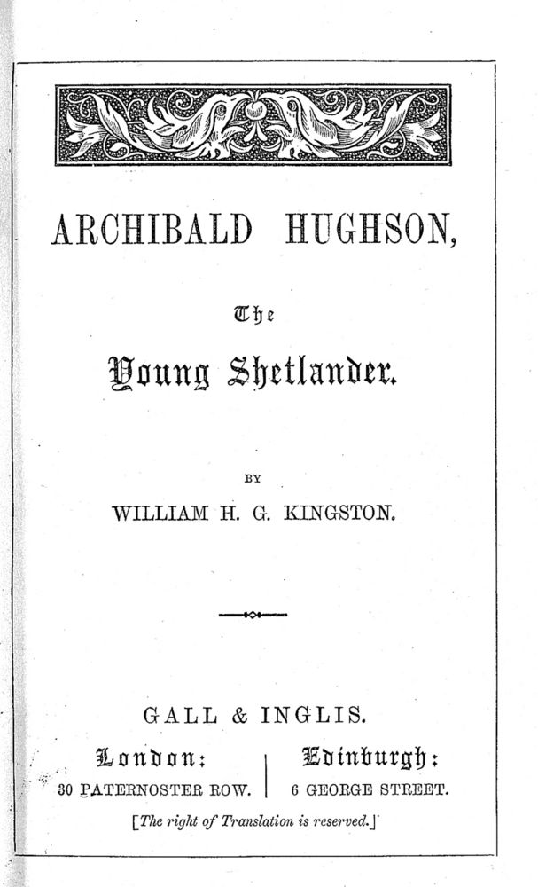 Scan 0005 of Archibald Hughson, the young Shetlander
