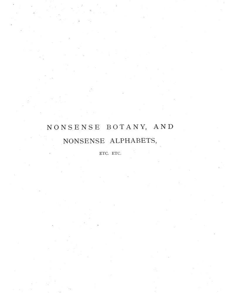 Scan 0003 of Nonsense botany, and nonsense alphabets, etc. etc