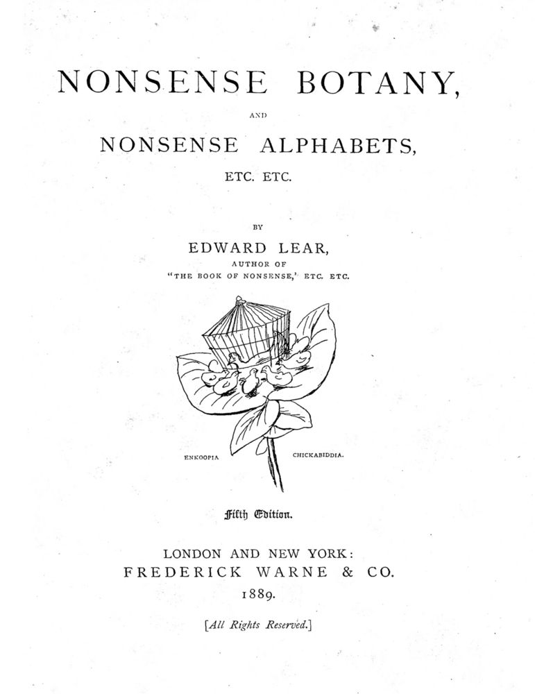 Scan 0005 of Nonsense botany, and nonsense alphabets, etc. etc