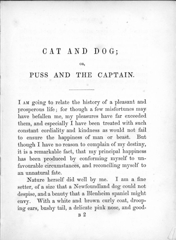 Scan 0006 of Cat and dog, or, Memoirs of Puss and the Captain