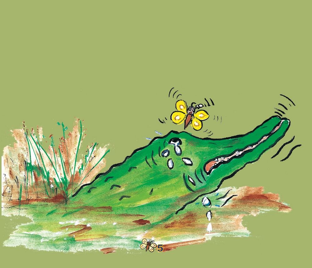 Scan 0007 of Sniffles the crocodile and Punch the butterfly