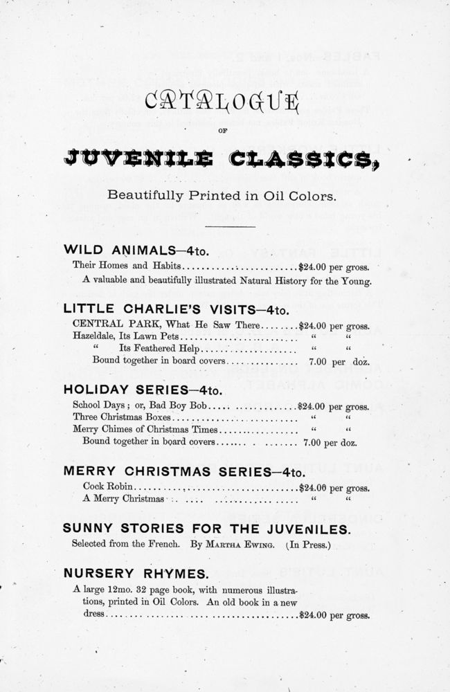 Scan 0003 of Juvenile classics from the Rutherford Park Press
