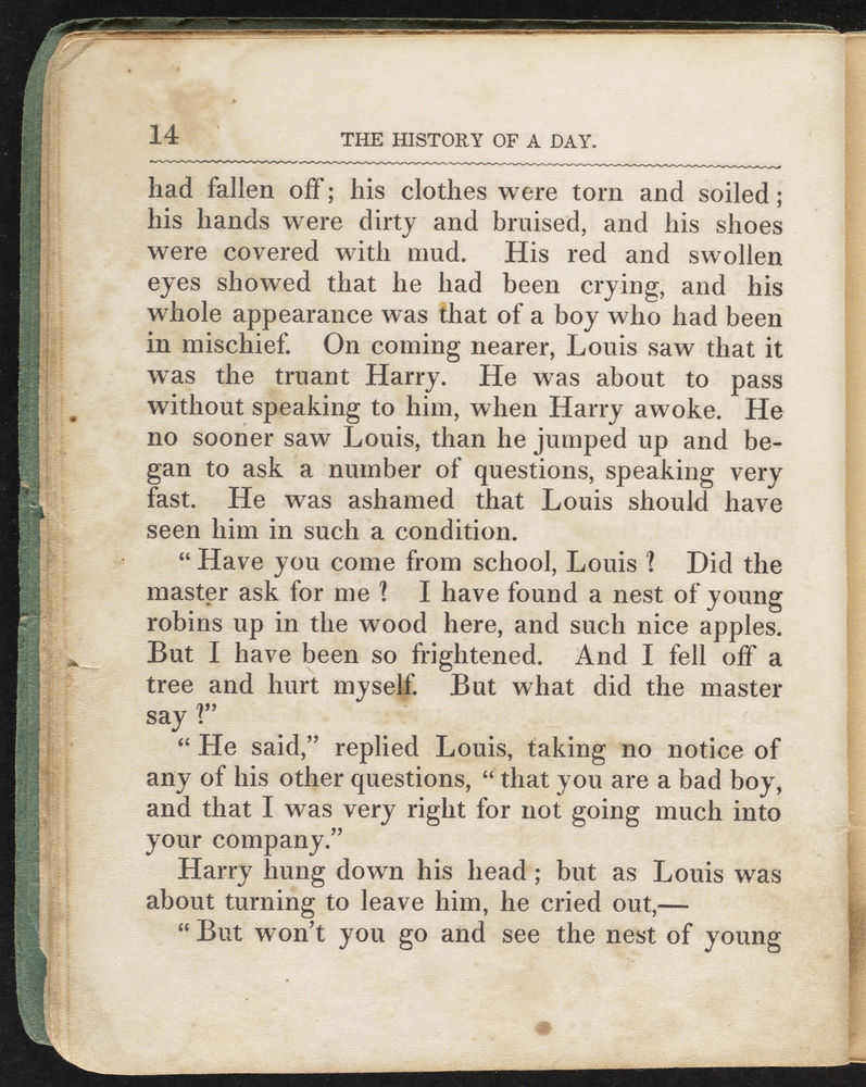 Scan 0018 of The history of a day, or, The scholar and truant contrasted