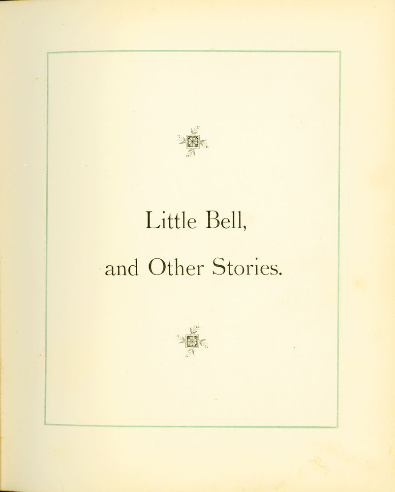 Scan 0009 of Little Bell and other stories for boys and girls